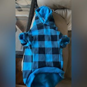 Blue plaid medium dog jacket 🐶